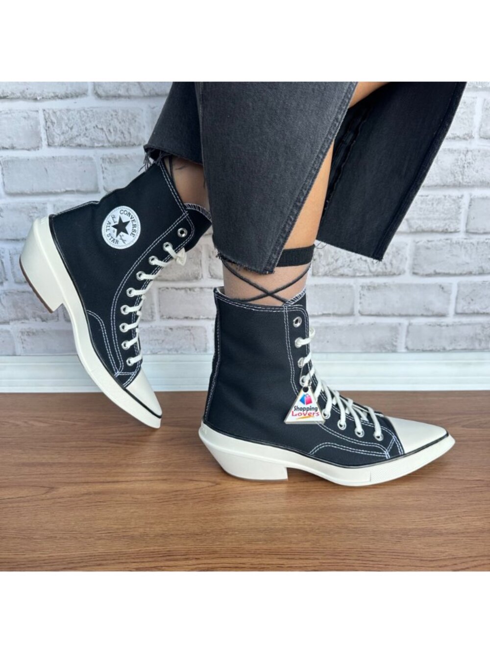 ❤️Converse Chuck 70 De Luxe Pointed Toe Hi 7.5 Womens Shoes Canvas Black A13016C - Picture 3 of 11